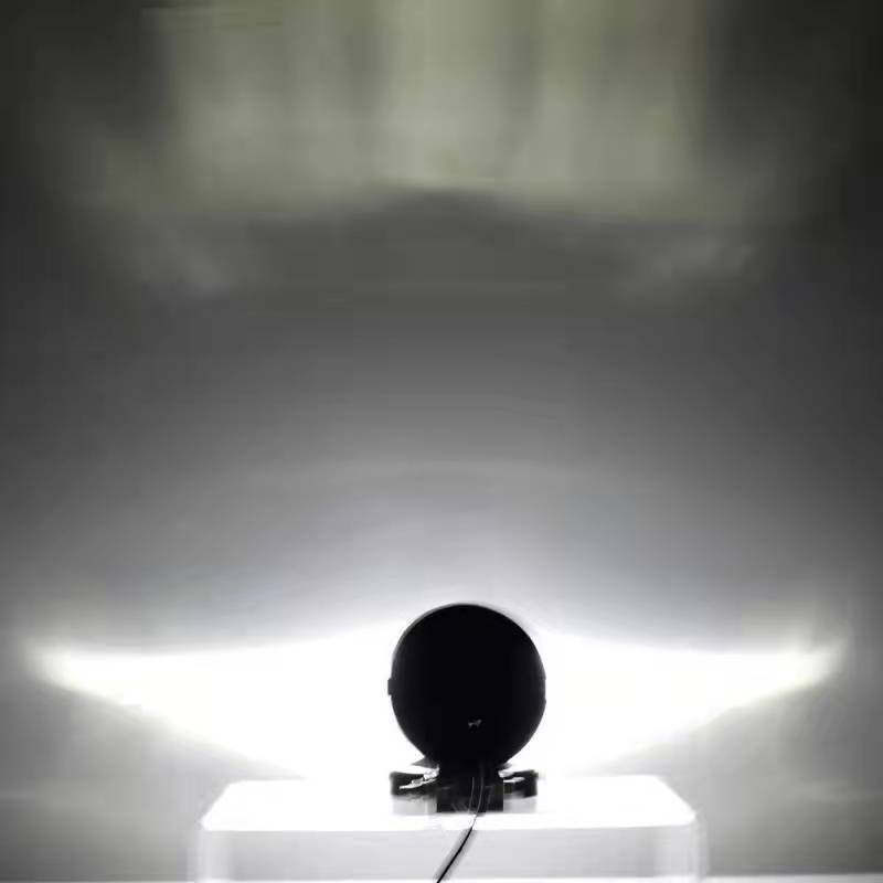 High Quality 6-inch Round 12v Motorcycle Spotlight Modification Headlight Universal Off-road SUV Model Angel Light Fog Light