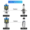 Motorcycle Led 9-80v Bulbs Highlight Lights Motorcycle H4 BA20D H6 Led Headlamp High Low Beam White Yellow