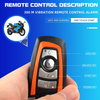 Dual lever 5 sensor anti theft remote control 125DB tweeter design sound security system alarm motorcycle