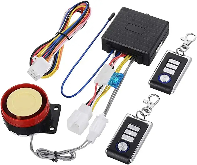 Remote Control Alarm Motorbike Security System Theft Protection Moto Scooter System Alarma Motos Motorcycle Alarm Box Black