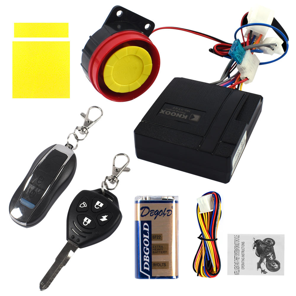 Cut Wise Anti Theft Protection One Click 12V Remote Control Motorcycle Security Alarma Para Moto Car Alarm SystemPopular