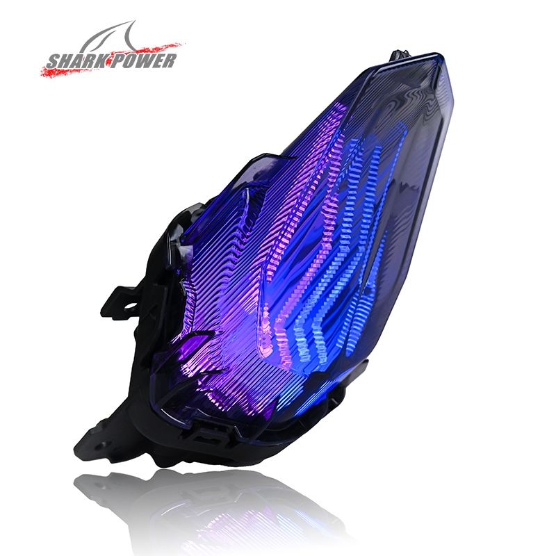 For Yamaha EXCITER155 Y16ZR Scooter Motorbike LED RGB Tai Light With Turn Brake Indicator Motorcycle Lighting System Accessories