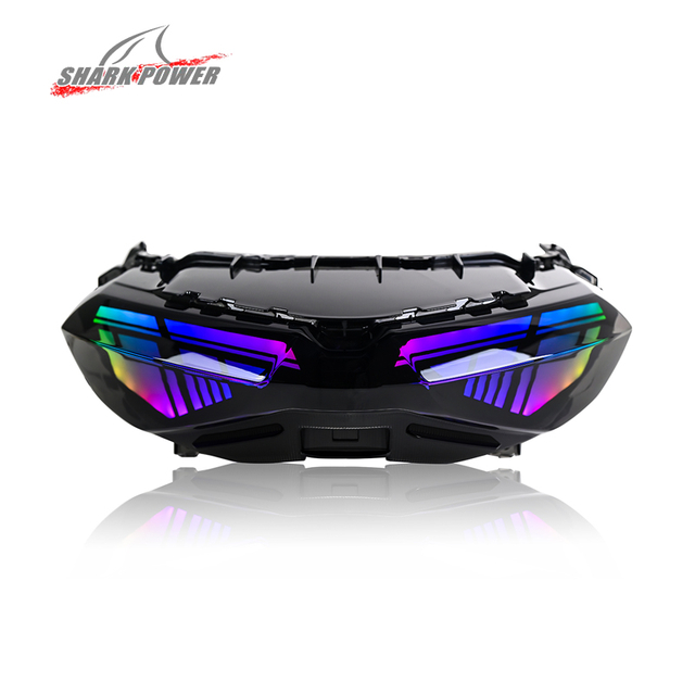 For EXCITER150 Y15ZR MXKING150 SNIPER150 Scooter RGB LED Headlight Front Lamp Essential Motorcycle Lighting Systems Accessories