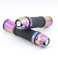 Motorcycle Handlebar Balance Iron Wine Cup Handle Glue Burning Titanium Colourful Motorcycle Handle Grip Accessories Modified