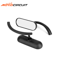 Retro Cool Black Reflective Rearview Mirror Classic Aluminum Mirror For Harley Parts Motorcycle Accessories