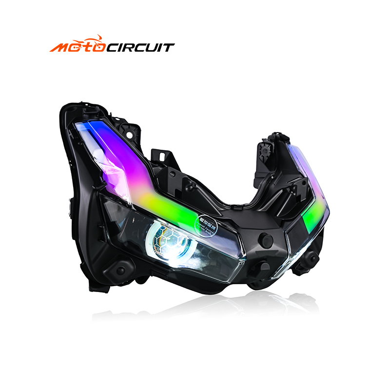 Flowing RGB Motorcycle Headlight Lamp Turn Signal Front Fog Spotlight Scooter for Honda Adv150 160 Accessories