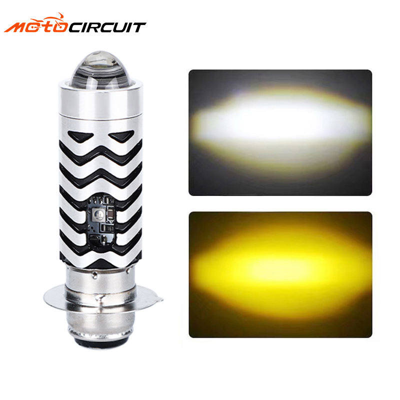 Led P15d High-Beam Lamp Bulb Universal Mini Motorcycle Projector Auxiliary Fog Moto Headlight Accessories Spare Parts