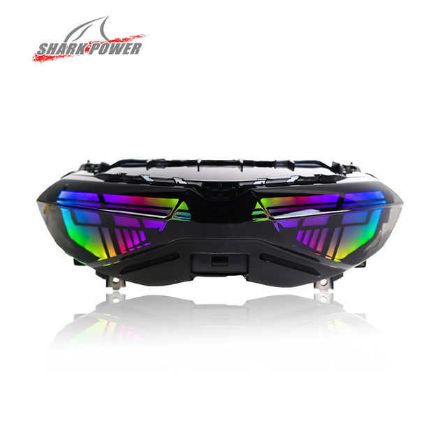 For EXCITER150 Y15ZR MXKING150 SNIPER150 Scooter RGB LED Headlight Front Lamp Essential Motorcycle Lighting Systems Accessories