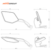 Motorbikes Side Wing Rearview Spoiler Mirrors Motorcycle Riding Accessories Frame Body Parts Accesorios Para Motocicletas Espejo