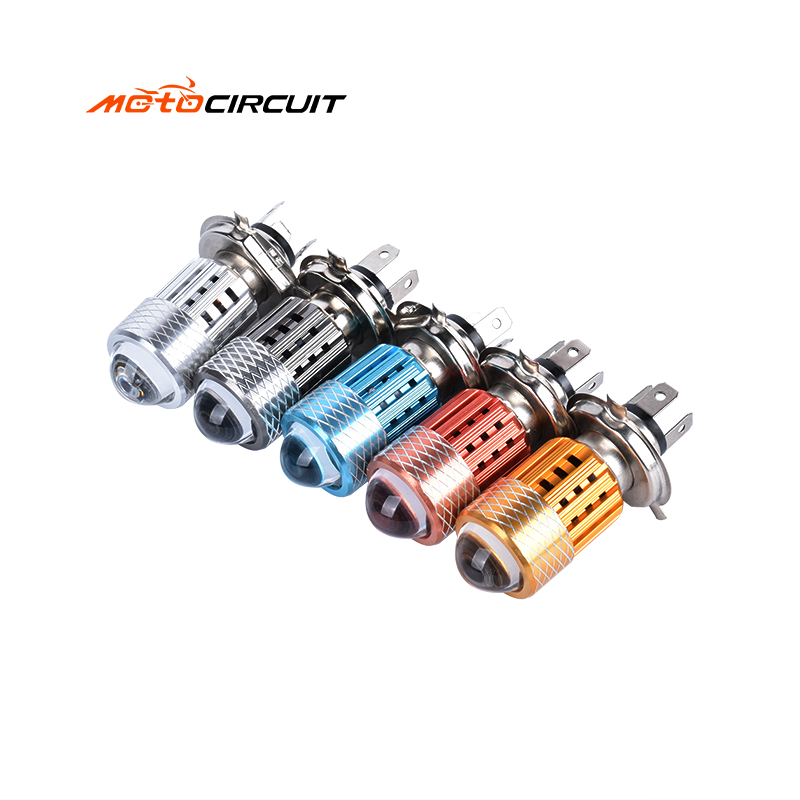 H4 Universal Mini LED Spotlights 12V Headlight Bulb for Motorbike Motorcycle Fog Light Accessories Universal Lighting Systems