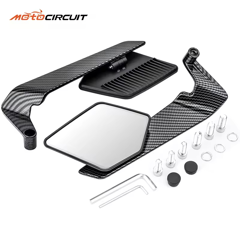 New Design Motorcycle Accessories Wind Wing Large Glass Side Mirror Universal Rear View Mirror
