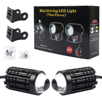 Dual Color 12v Fog Spotlights Auxiliary Headlights Motorcycle Led Universal Accessories Motorbike Spare Parts