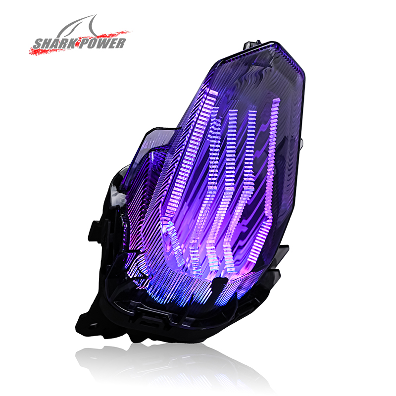 For Yamaha EXCITER155 Y16ZR Scooter Motorbike LED RGB Tai Light With Turn Brake Indicator Motorcycle Lighting System Accessories
