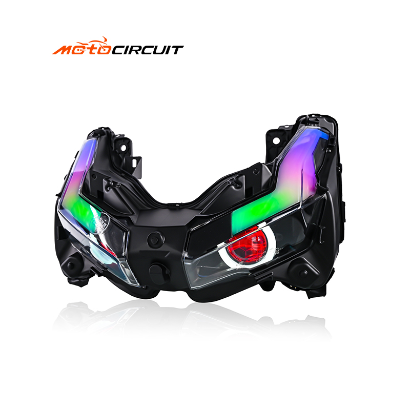 Flowing RGB Motorcycle Headlight Lamp Turn Signal Front Fog Spotlight Scooter for Honda Adv150/160 Accessories