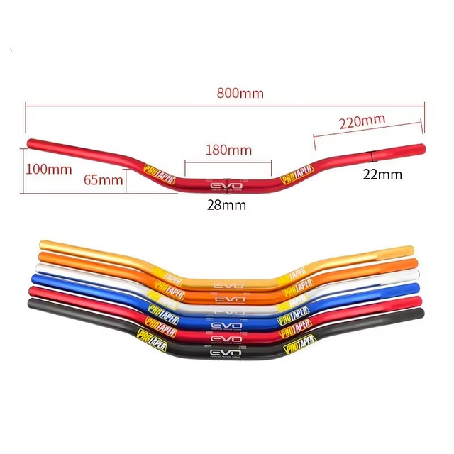 Aluminum Alloy Motorcycle Accessories ATV 80cm Modified Handlebar 28MM Crossbar Mobile Phone Holder Pull Rod Handlebar