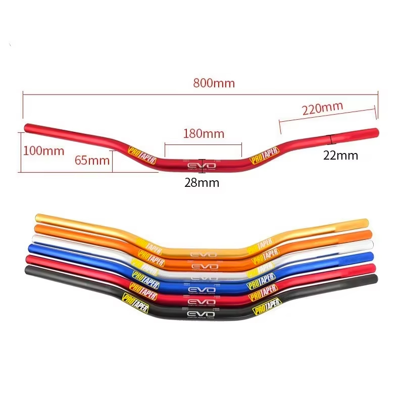 Aluminum Alloy Motorcycle Accessories ATV 80cm Modified Handlebar 28MM Crossbar Mobile Phone Holder Pull Rod Handlebar