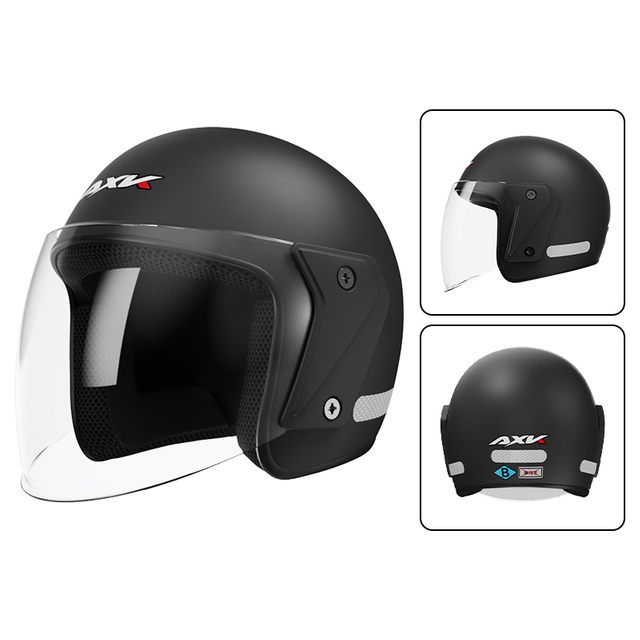 High Performance ABS Solid Color Motorcycle Half Face Helmet Universal Motorbike Accessories Casco De Motocicleta
