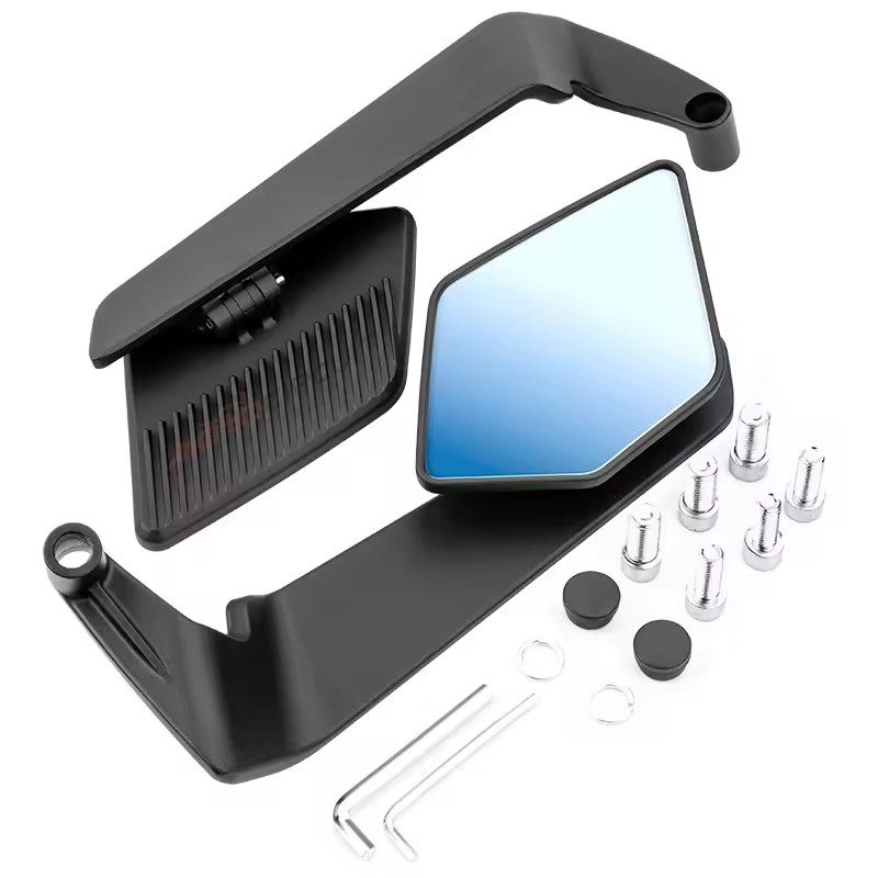 New Design Motorcycle Accessories Wind Wing Large Glass Side Mirror Universal Rear View Mirror