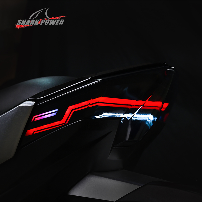 For Honda Click150 Vario150 Motorbike RGB LED Tail Light Turn Signal & Brake Indicator Lighting System Body Parts