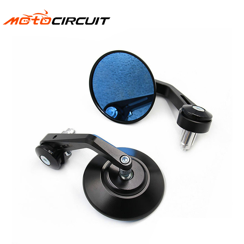 Round Motorcycle Aluminum alloy Rearview Mirror Universal Modified Electric Motorbike Spare Accessories Parts
