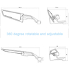Universal Motorbike Wing Rearview Side Rear Mirrors Motorcycle Part And Accessories Mirrors For Honda Yamaha Suzuki Bmw Ducati
