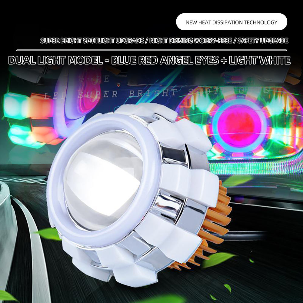 Super Bright Motorcycle White Driving Fog Spotlight Led Headlight Bulbs Universal Projector Lamp Accessories