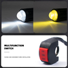 Dual Color 12v Fog Spotlights Auxiliary Headlights Motorcycle Led Universal Accessories Motorbike Spare Parts