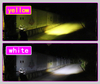 Sharp Flash Dual Color Led Motorcycle Fog Spotlight Aluminum Alloy IP67 Headlight Driving Light Motorcycle Accessories