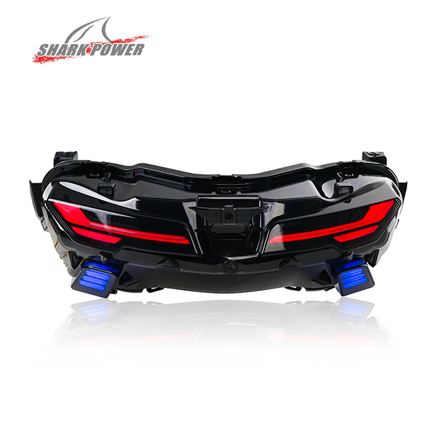 For Yamaha Nmax Turbo 2025 Motorbike RGB Led Tai Light With Turn Signal Brake Indicator Motorcycle Body Parts Lighting System