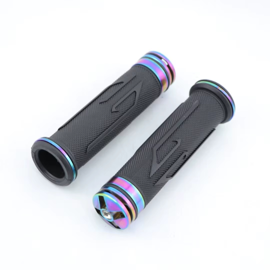 Motorcycle Handlebar Balance Iron Wine Cup Handle Glue Burning Titanium Colourful Motorcycle Handle Grip Accessories Modified