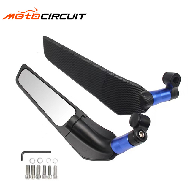 Universal Aluminum Alloy Rearview Wing Mirror Auxiliary Spoiler Modified Motorcycle Spare Parts Accessories