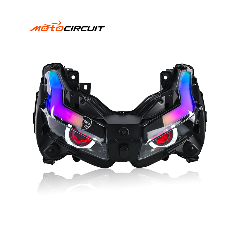 Flowing RGB Motorcycle Headlight Lamp Turn Signal Front Fog Spotlight Scooter for Honda Adv150 160 Accessories