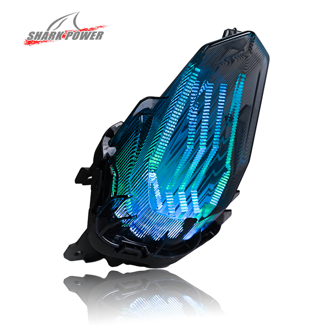 For Yamaha EXCITER155 Y16ZR Scooter Motorbike LED RGB Tai Light With Turn Brake Indicator Motorcycle Lighting System Accessories