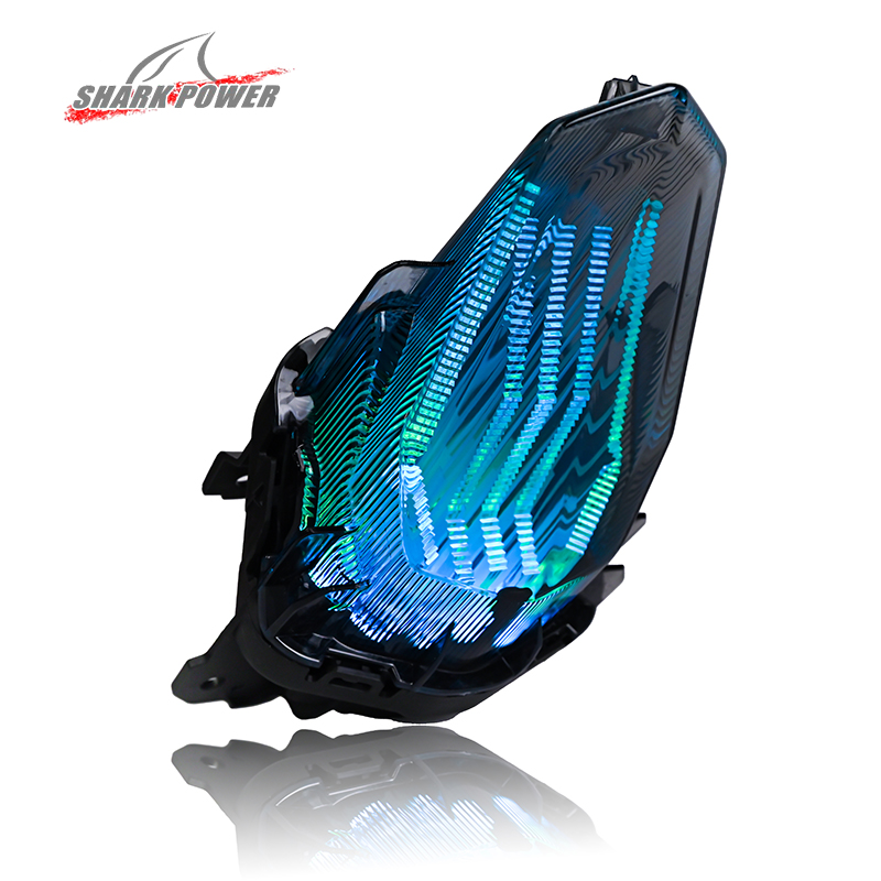 For Yamaha EXCITER155 Y16ZR Scooter Motorbike LED RGB Tai Light With Turn Brake Indicator Motorcycle Lighting System Accessories