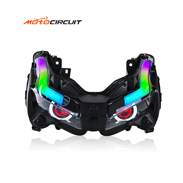 Flowing RGB Motorcycle Headlight Lamp Turn Signal Front Fog Spotlight Scooter for Honda Adv150/160 Accessories