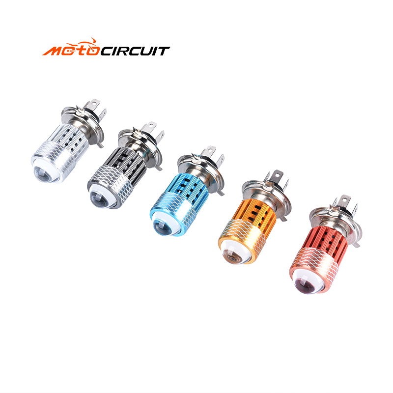 H4 Universal Mini LED Spotlights 12V Headlight Bulb for Motorbike Motorcycle Fog Light Accessories Universal Lighting Systems