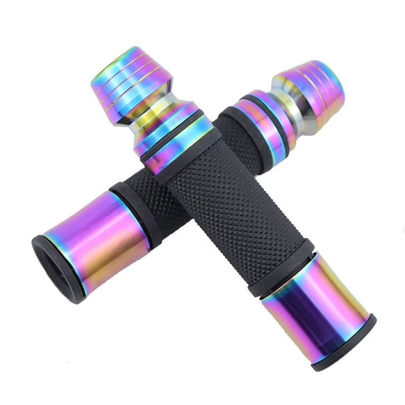 Motorcycle Handlebar Balance Iron Wine Cup Handle Glue Burning Titanium Colourful Motorcycle Handle Grip Accessories Modified