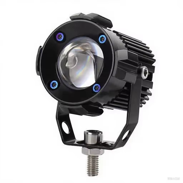 Popular Motorcycle LED Spotlight - White/Yellow Light, Small Steel Cannon Design, Aviation Aluminum Shell for Modified Headlight