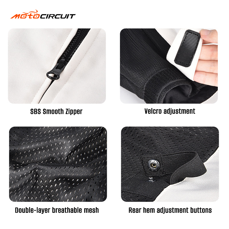 Summer Motorcycle Anti-fall Racing Suit Breathable Mesh commuter Riding Suit Suitable for Off-road and Road Riding