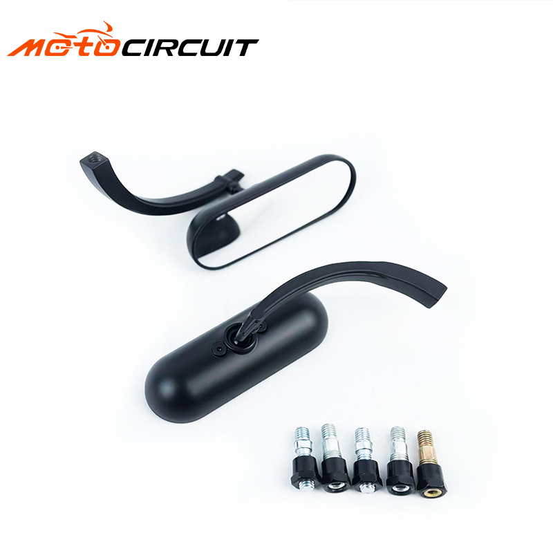Retro Cool Black Reflective Rearview Mirror Classic Aluminum Mirror For Harley Parts Motorcycle Accessories