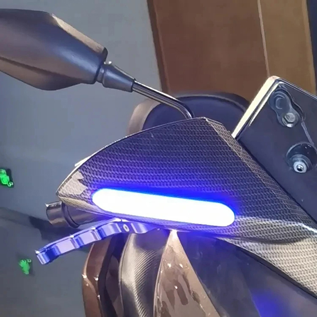 Adjustable Motorbike Rear View Mirror With Signal Led Turn Light Motorcycle Accessories Body Parts For Honda Pcx 150