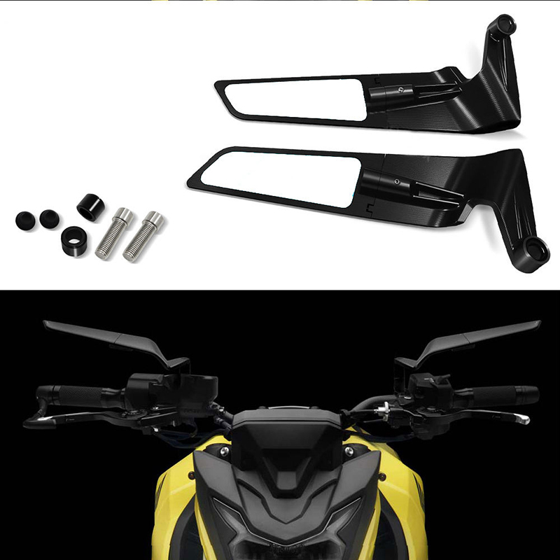 Universal Motorbike Wing Rearview Side Rear Mirrors Motorcycle Part And Accessories Mirrors For Honda Yamaha Suzuki Bmw Ducati