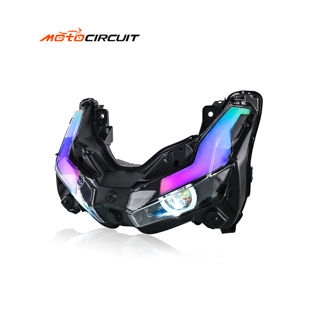 Flowing RGB Motorcycle Headlight Lamp Turn Signal Front Fog Spotlight Scooter for Honda Adv150 160 Accessories