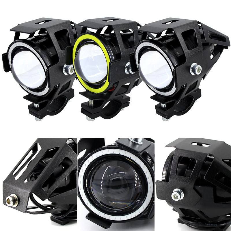 Super Bright U7 Motorcycle Auxiliary Head Lamp Laser Multi-ColorMotorbike Universal Fog Driving Led Spotlight Accessories