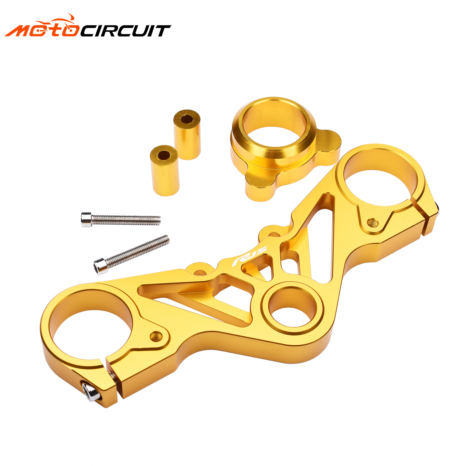 CNC Motorcycle CNC Upper Triple Tree Clamp Front Steering Mount in Plastic for Yamaha R15 V3 Parts Custom Parts