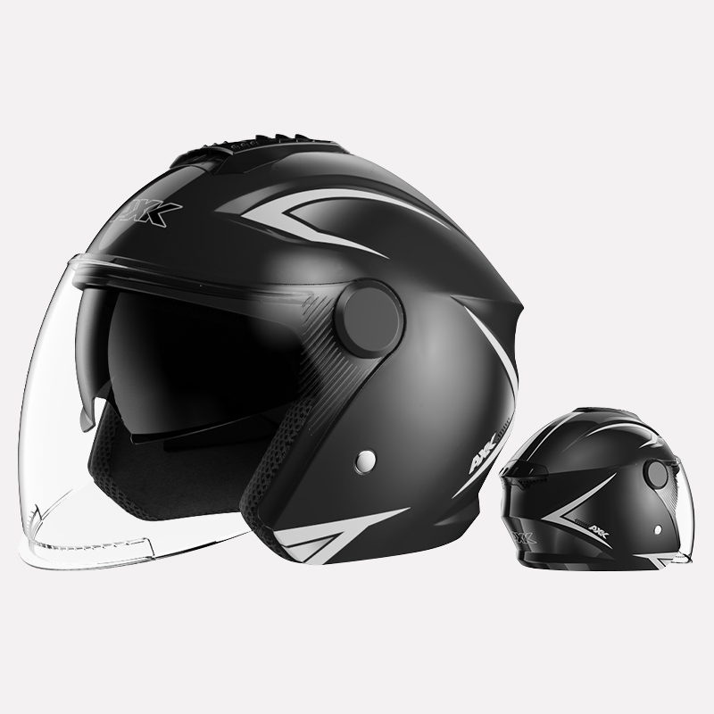 Unisex Motorcycle Accessories Helmet with Classic Style Half Face Visor Quick Release Closure Customizable Casco De Moto