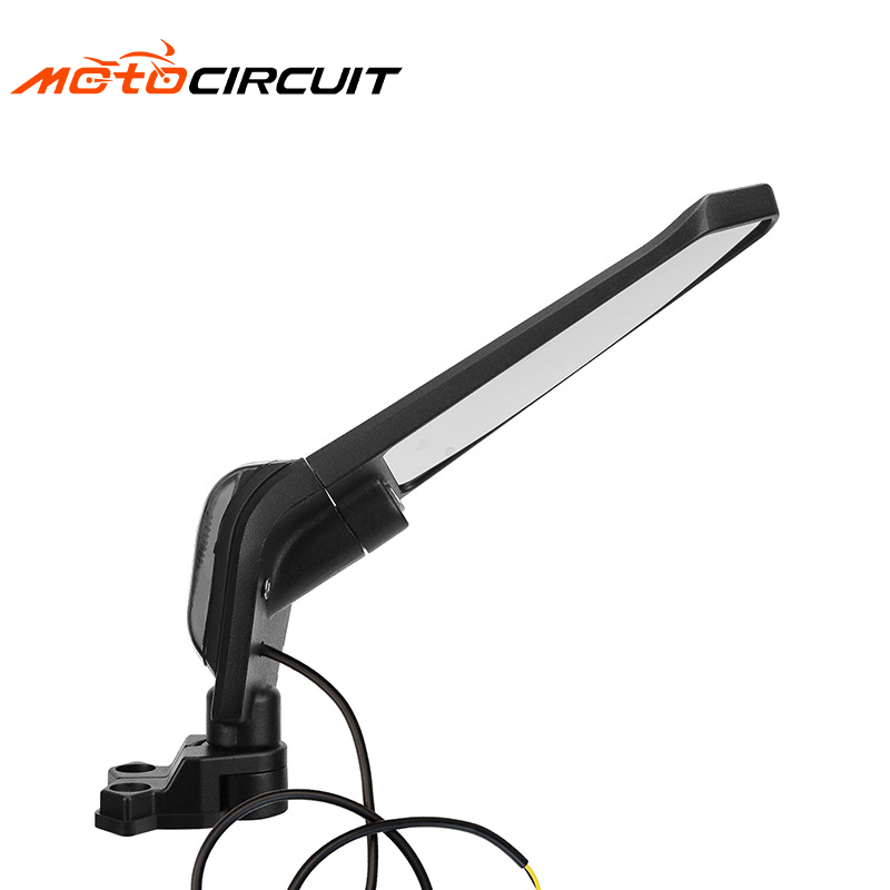 Motorcycle Aluminum alloy Rearview Mirror Spoiler With Light Universal Modified Motorbike Spare Accessories Parts