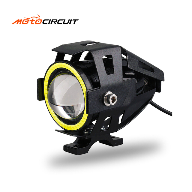 Super Bright U7 Motorcycle Auxiliary Head Lamp Laser Multi-ColorMotorbike Universal Fog Driving Led Spotlight Accessories