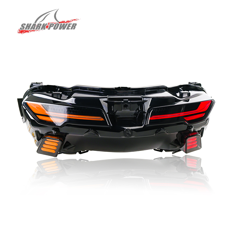 For Yamaha Nmax Turbo 2025 Motorbike RGB Led Tai Light With Turn Signal Brake Indicator Motorcycle Body Parts Lighting System