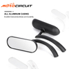 Retro Cool Black Reflective Rearview Mirror Classic Aluminum Mirror For Harley Parts Motorcycle Accessories